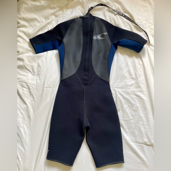 O'Neil Women’s Spring Wetsuit Reactor 2mm Shorty Shortsleeves Back Zip Size 6 - Picture 7 of 10